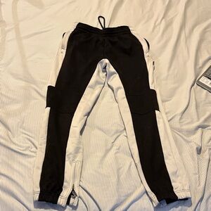 Kids Black and White Track Pants